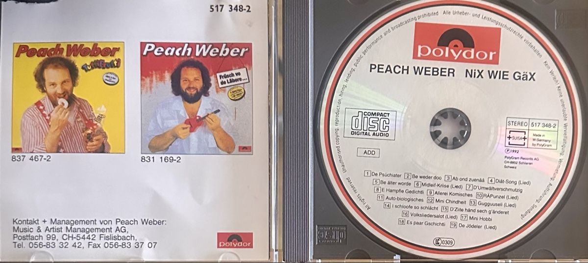 CDs: Peach Weber Nix Wie Gax CD Polydor CH – Gebraucht aus Malters von Gustov 2