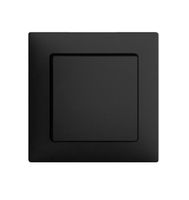 Frontset EDIZIOdue schwarz 60×60mm mit Seitenlinse