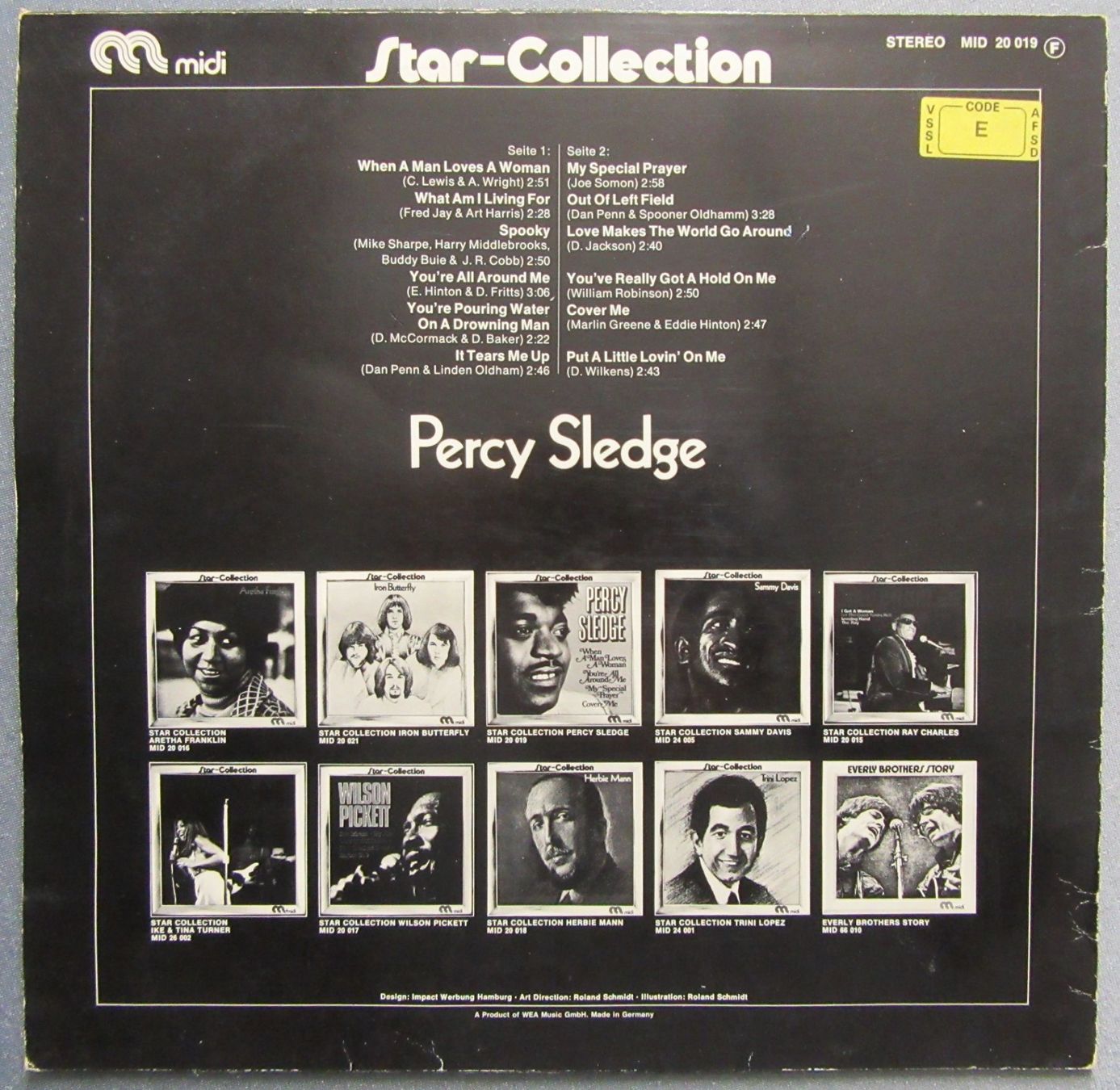 Dischi in vinile: LP - Percy Sledge - Star-Collection - ab CHF 4.00 – Usato da Auenstein venduto da Padabimbim 1