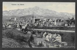 Herisau Teilansicht mit Säntis
