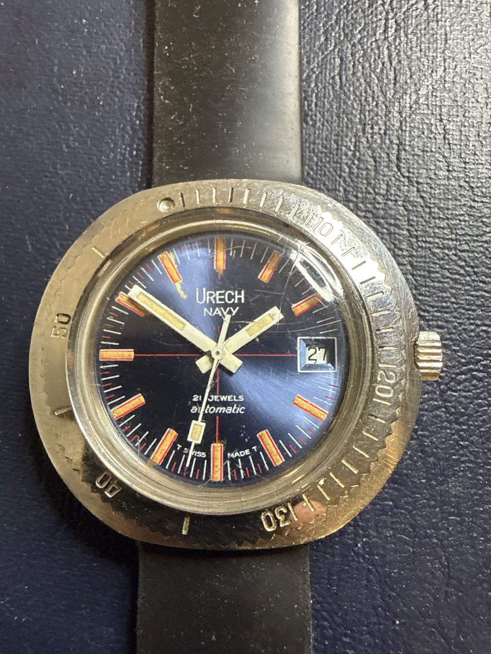 Uhren: Urech Navy Automatic 42 mm – Defekt aus Pfeffingen von Allhandelklgwatches
