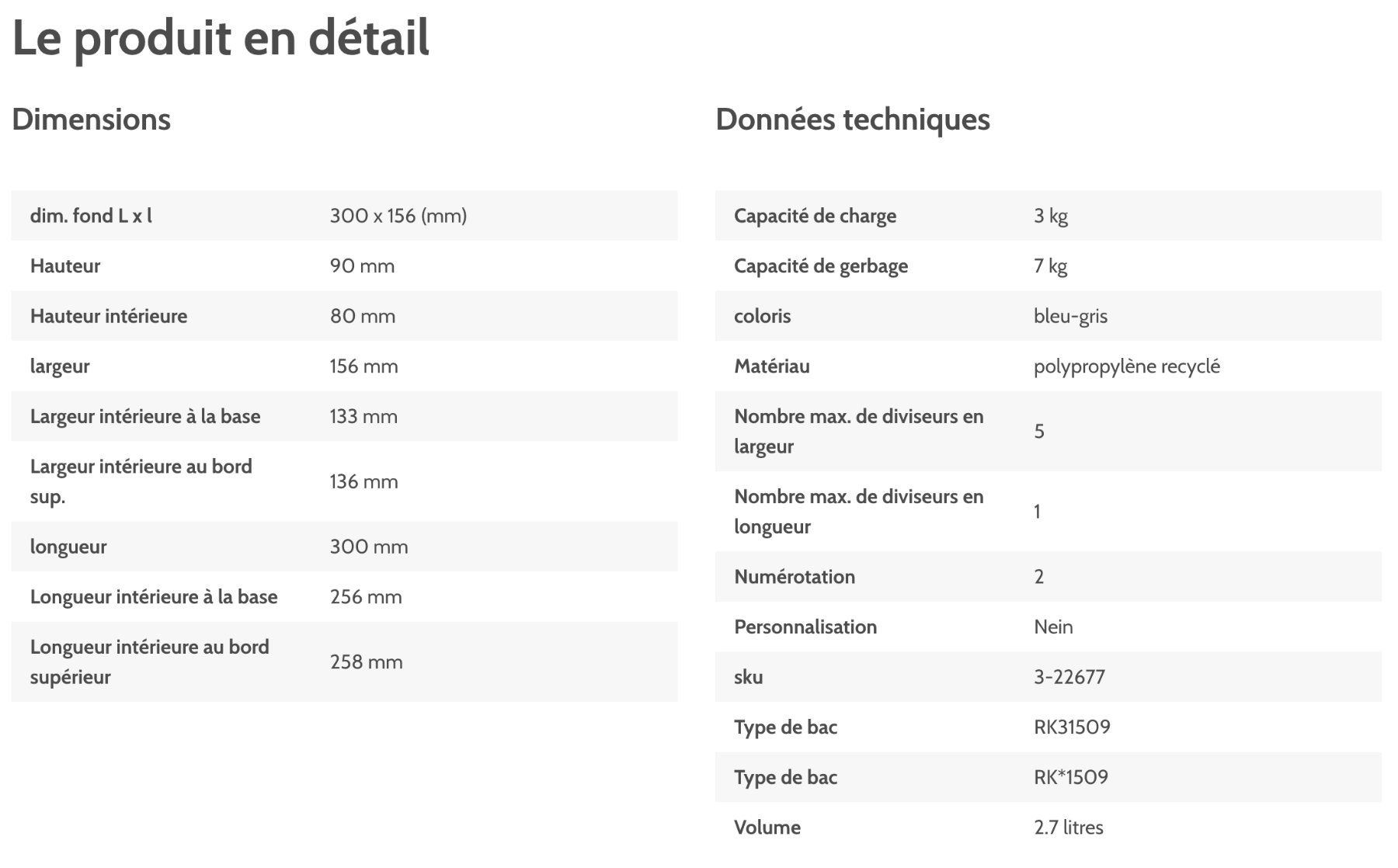 Autres décorations & accessoires: Lot de 3 bacs de rangement Bito – Neuf (Voir description) à Promasens par Toblerone83 1
