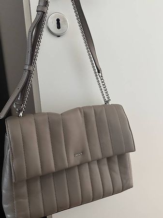 DKNY beige shoulder bag