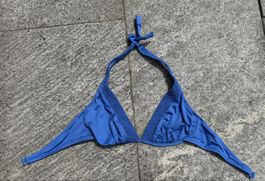 Bikini Oberteil blau Gr. M guter Zustand