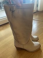 Vera Gomma Lederstiefel beige Gr. 37