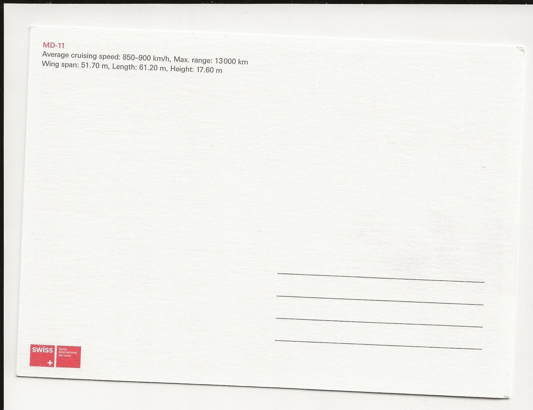 Cartes postales: AK ca.2004 Swiss MD11 – D'occasion à Greifensee par 315WDO 1