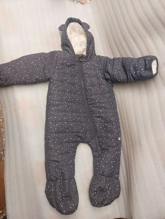 Winter baby Size 74 romper with a very soft lining -100% NEW