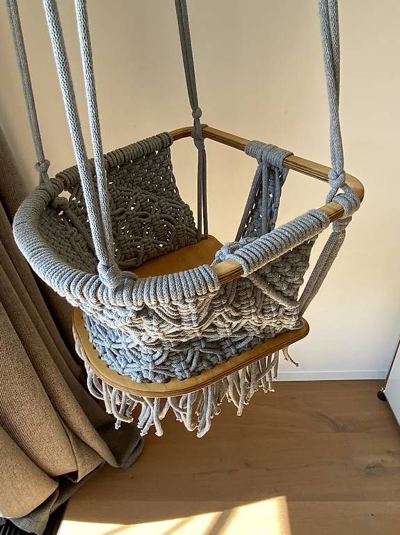Poltrone pensili da giardino: Baby-/Kinder-Schaukel Hängesessel Makramee swing – Usato da Uetikon am See venduto da Sarri07 2