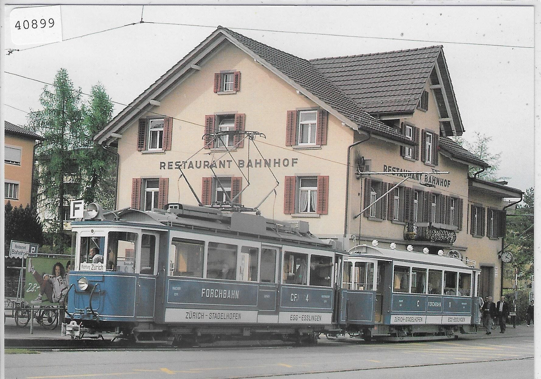 Ansichtskarten: Forchbahn-Oldtimerzug - Station Esslingen – Gebraucht aus Ettingen von Kartenplanet
