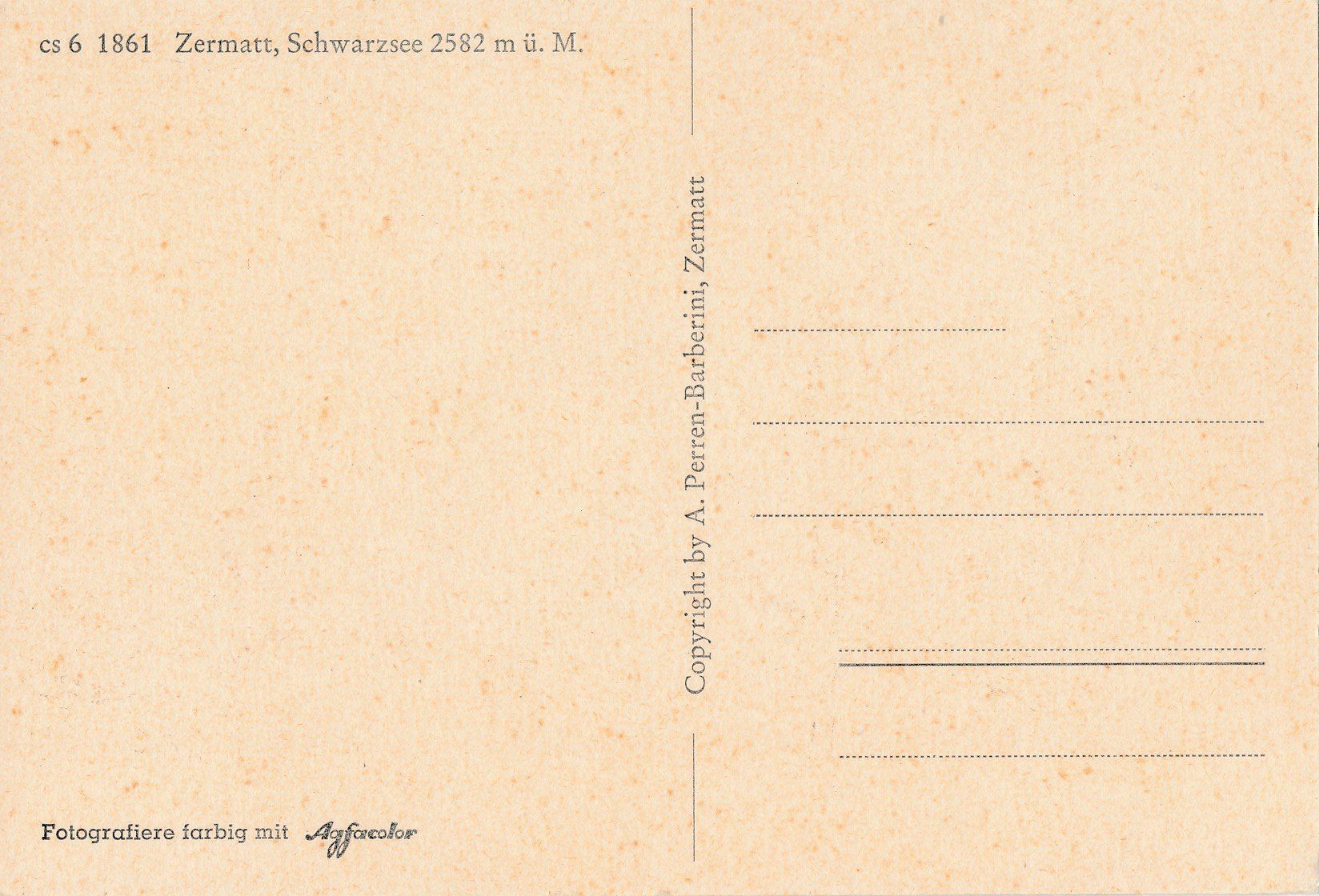 Ansichtskarten: Zermatt VS Carte postale ancienne / alte Postkarte – Gebraucht aus Neyruz FR von Dottely 1