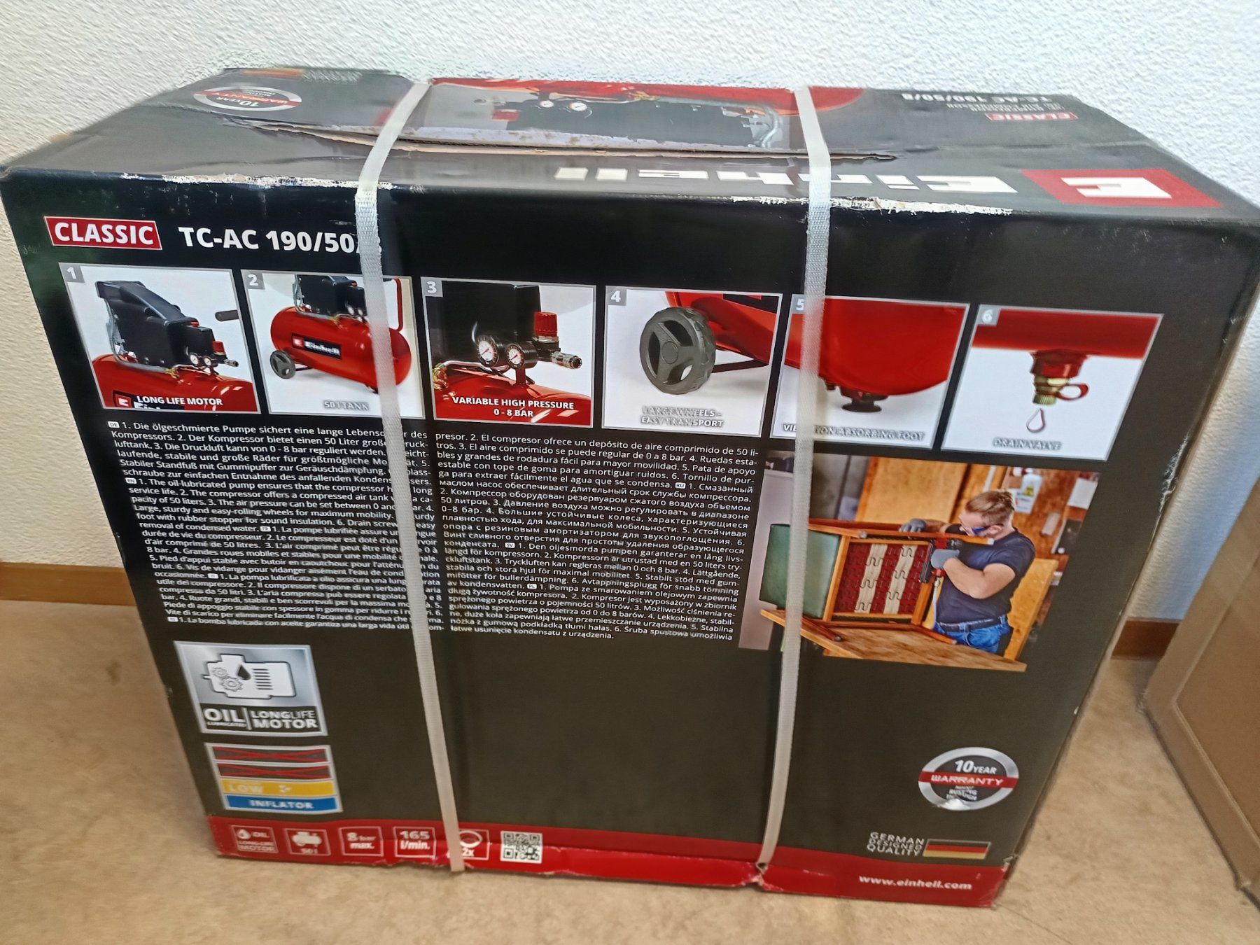 Einhell Compresseurs: Neuer Einhell 50 Liter Kompressor – Neuf avec emballage d'origine à Rüthi (Rheintal) par Balty 1