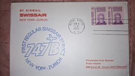 Swissair New York - Zürich 01.04.1971
