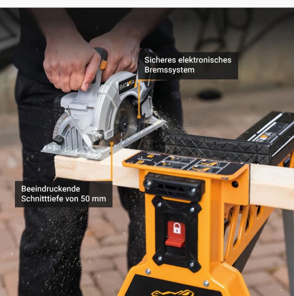 Seghe: 18 Volt Akku-Handkreissäge 165mm – Nuovo e nell'imballaggio originale da Solothurn venduto da Bulldog 3