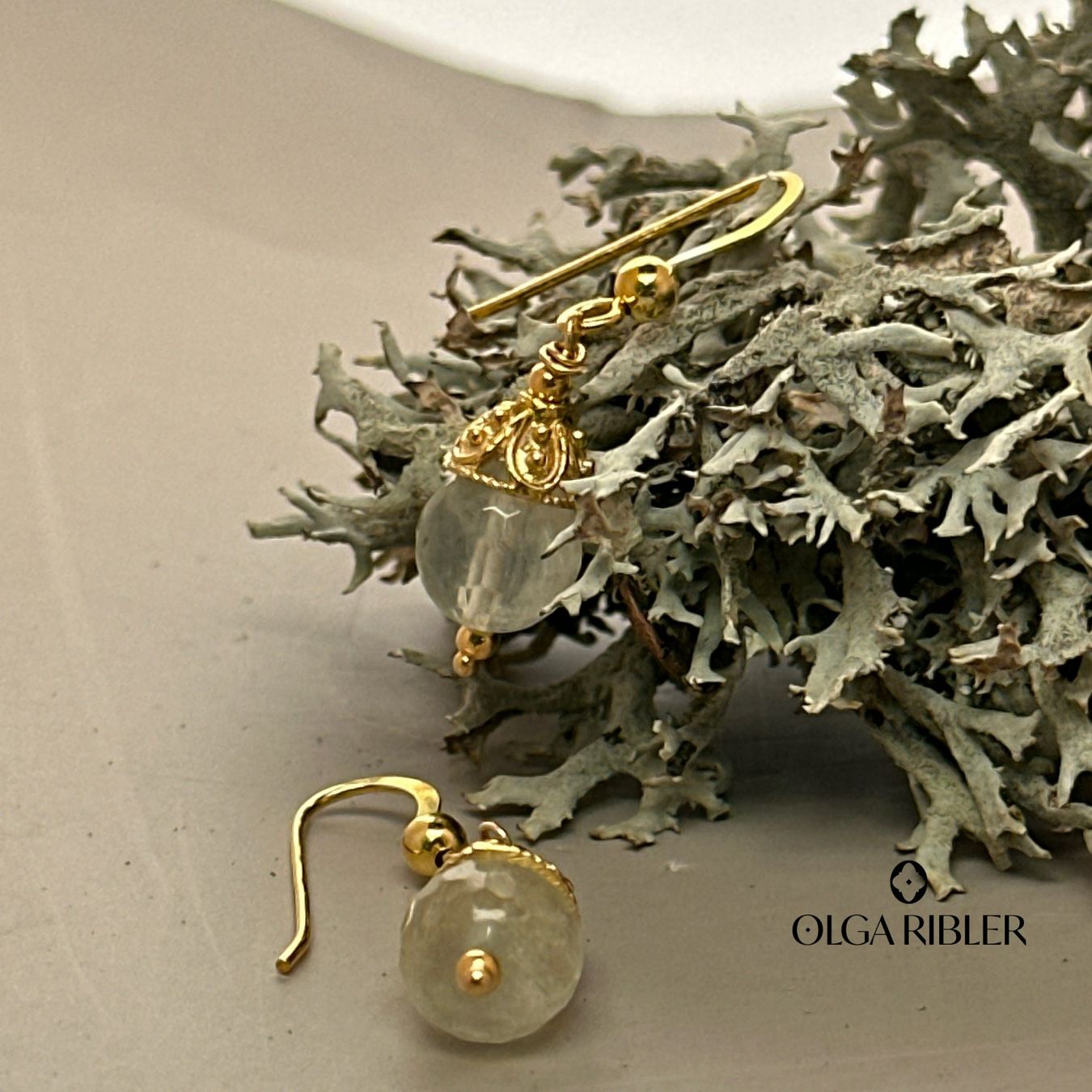 Olga Ribler Orecchini pendenti & Orecchini a lobo: Sterling Silber 925 Ohrringe mit Prehnite – Nuovo (secondo la descrizione) da Luzern venduto da Schmuckoutlet 3