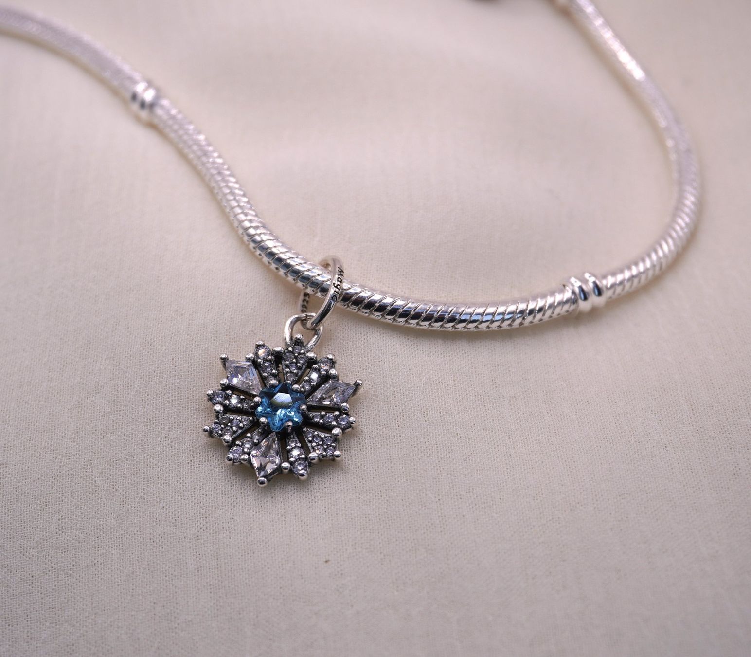 Ciondoli: Charm "Schneeflocke" zu Pandora Silber 925 – Nuovo (secondo la descrizione) da Niederbüren venduto da Fidi5 4