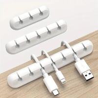 Kabelhalter Set 3 Stück 3 5 7 Clips selbstklebend Weiss