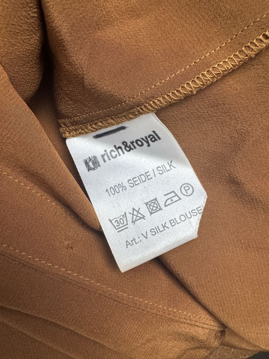 Rich & Royal Camicette: Rich & royal 100% Seide Seidenbluse – Usato da Obfelden venduto da cesarina10 6