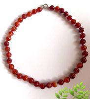 SALE! HALSKETTE STEINKETTE EDELSTEINKETTE ACHAT ROT