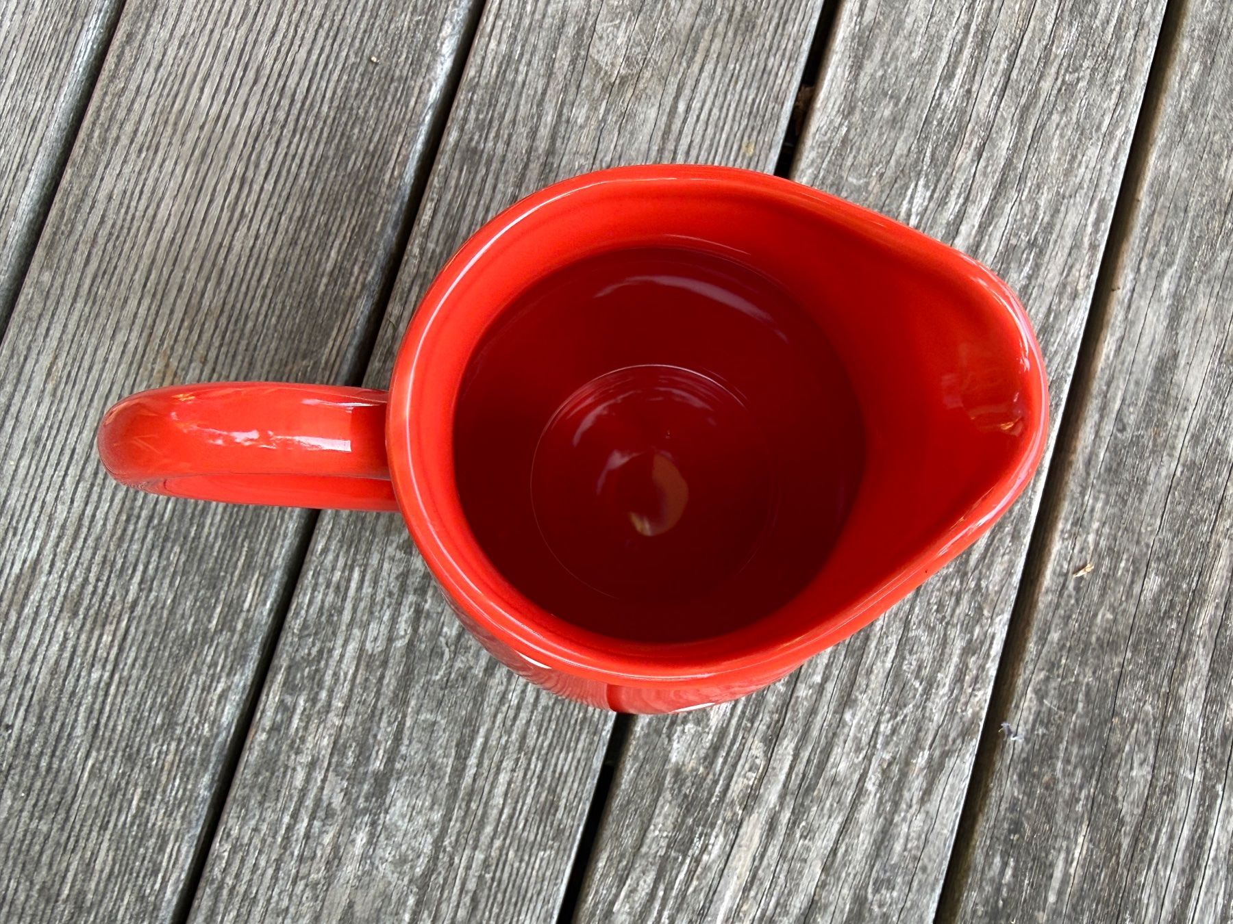 Caraffe: Krug rot mit Tupfen weiss – Usato da Wittwil venduto da Schnaeppli64 1