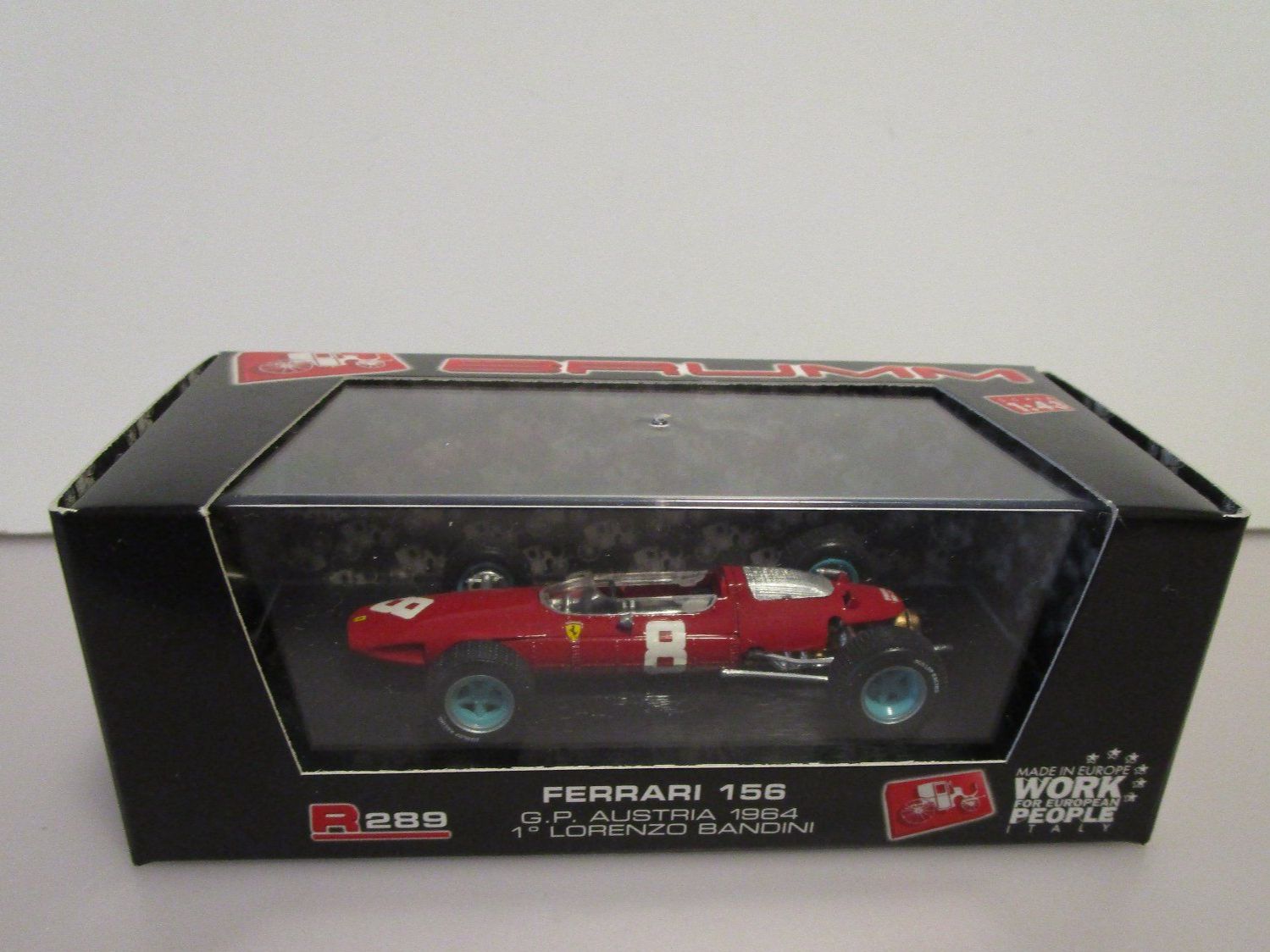 Ferrari Modellini d'auto: BRUMM FERRARI 156 G.P. AUSTRIA 1964 – Nuovo e nell'imballaggio originale da Chêne-Bourg venduto da breno56