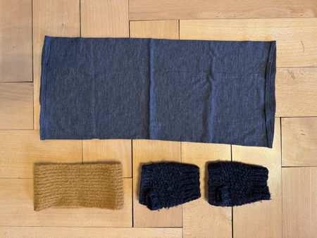 Buff-Schal, Stirnband & Armstulpen – Set