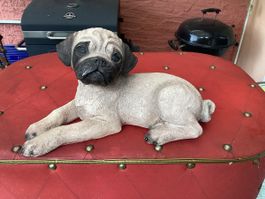 Mops (Carlino) Gartenfigur