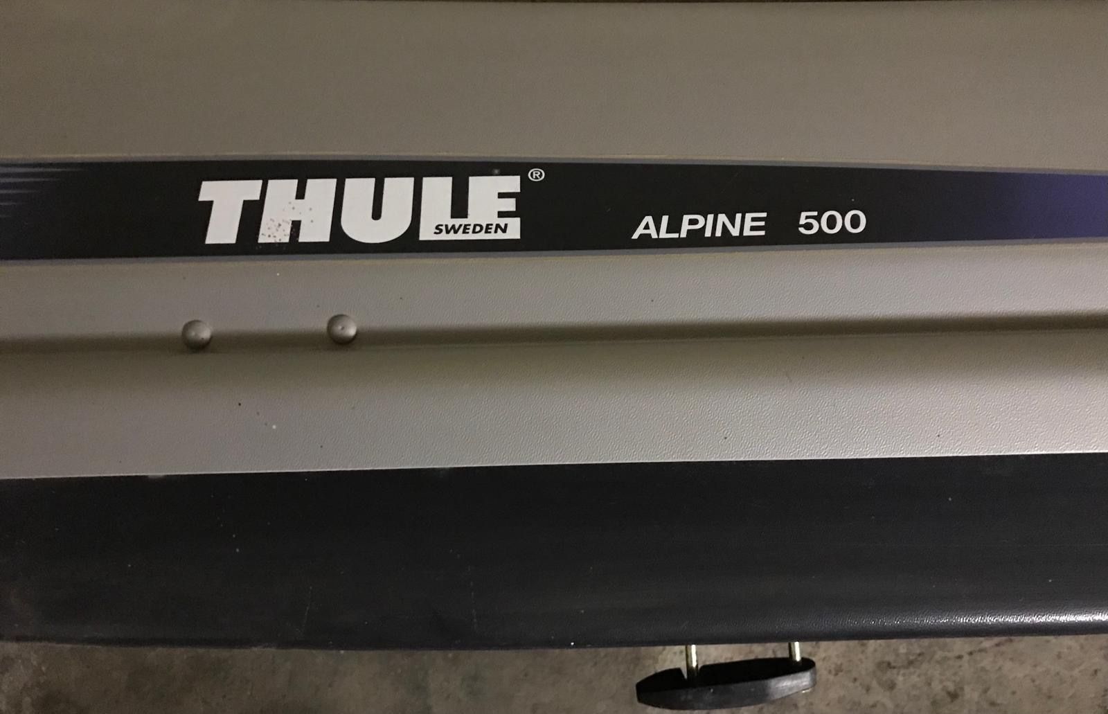 Thule Box da tetto: Thule Alpine 500 Dachbox mit Autodachträger – Usato da Oberengstringen venduto da gau_7wjg 1