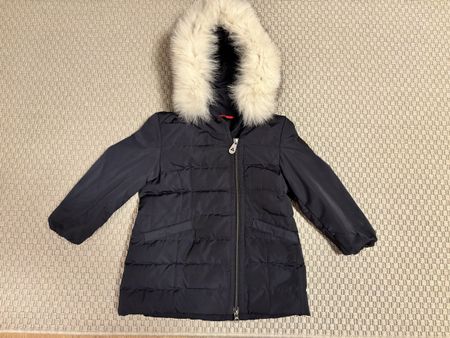 Peuterey Winterjacke Daunen ❄️dunkelblau Gr.104 mit Kapuze