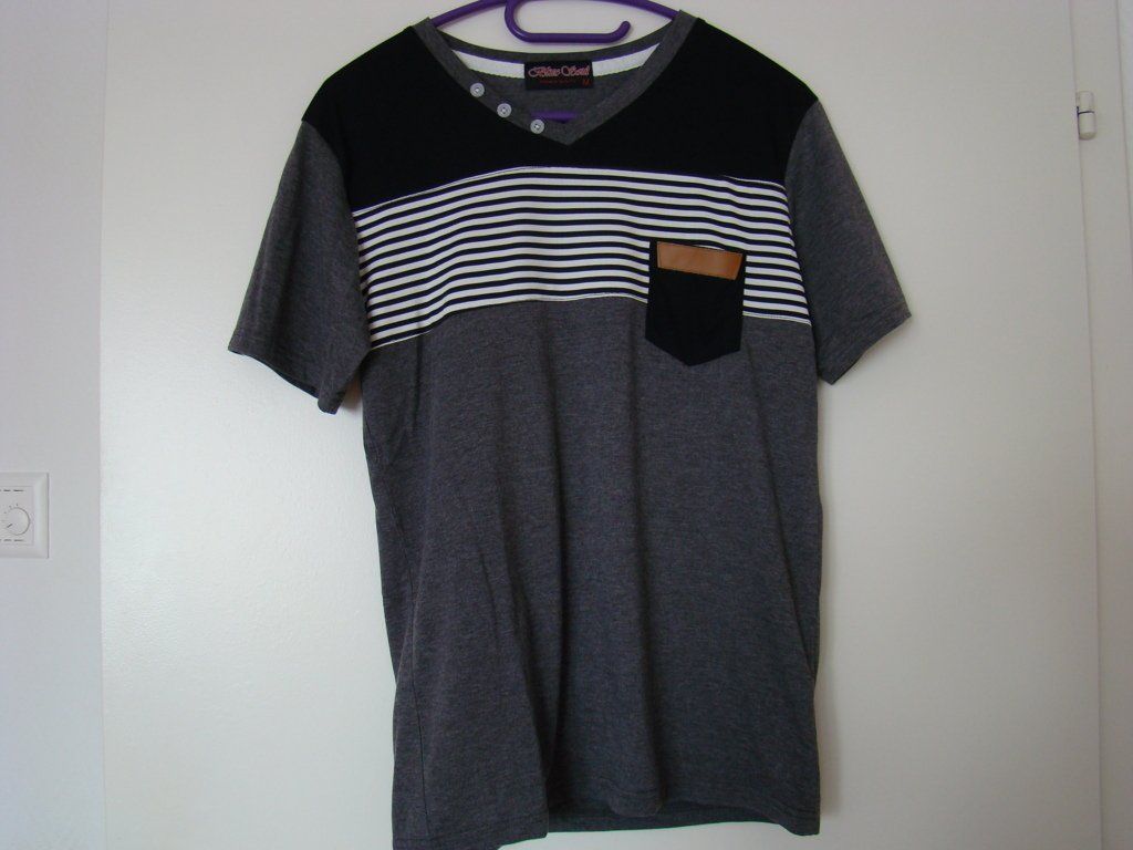 Magliette Polo: polo gris-noir – Nuovo (secondo la descrizione) da Lussery-Villars venduto da pousinete02