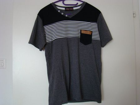 polo gris-noir