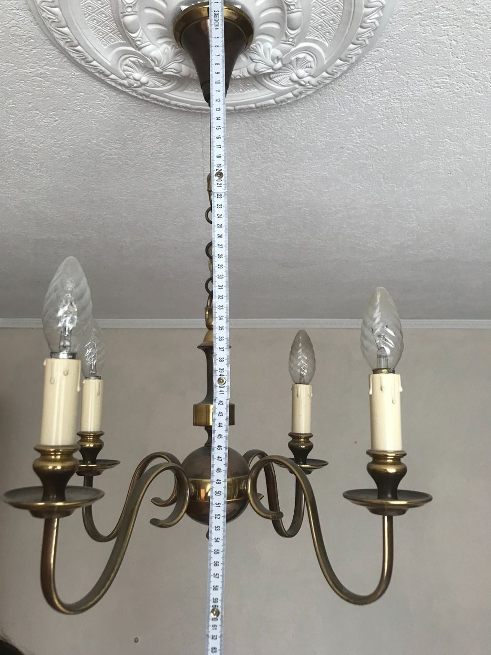 Lampadari & plafoniere: Lüster / Lampe mit 4 Armen - 1960er – Usato da Biberist venduto da longimanus3 4