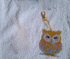 Porte-clés "Hiboux" en diamond painting neufs/Schlüsselanhän