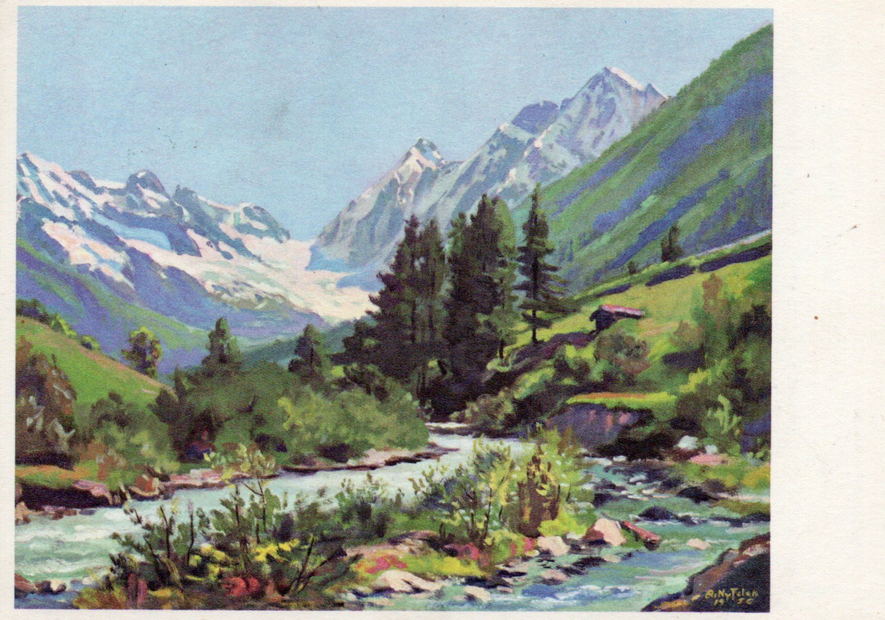 Ansichtskarten: Lötschental – Gebraucht aus Melano von pisonsdro