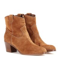 Orig. GIANVITO ROSSI Suede Ankleboots Gr. 35,5, NP 860.--