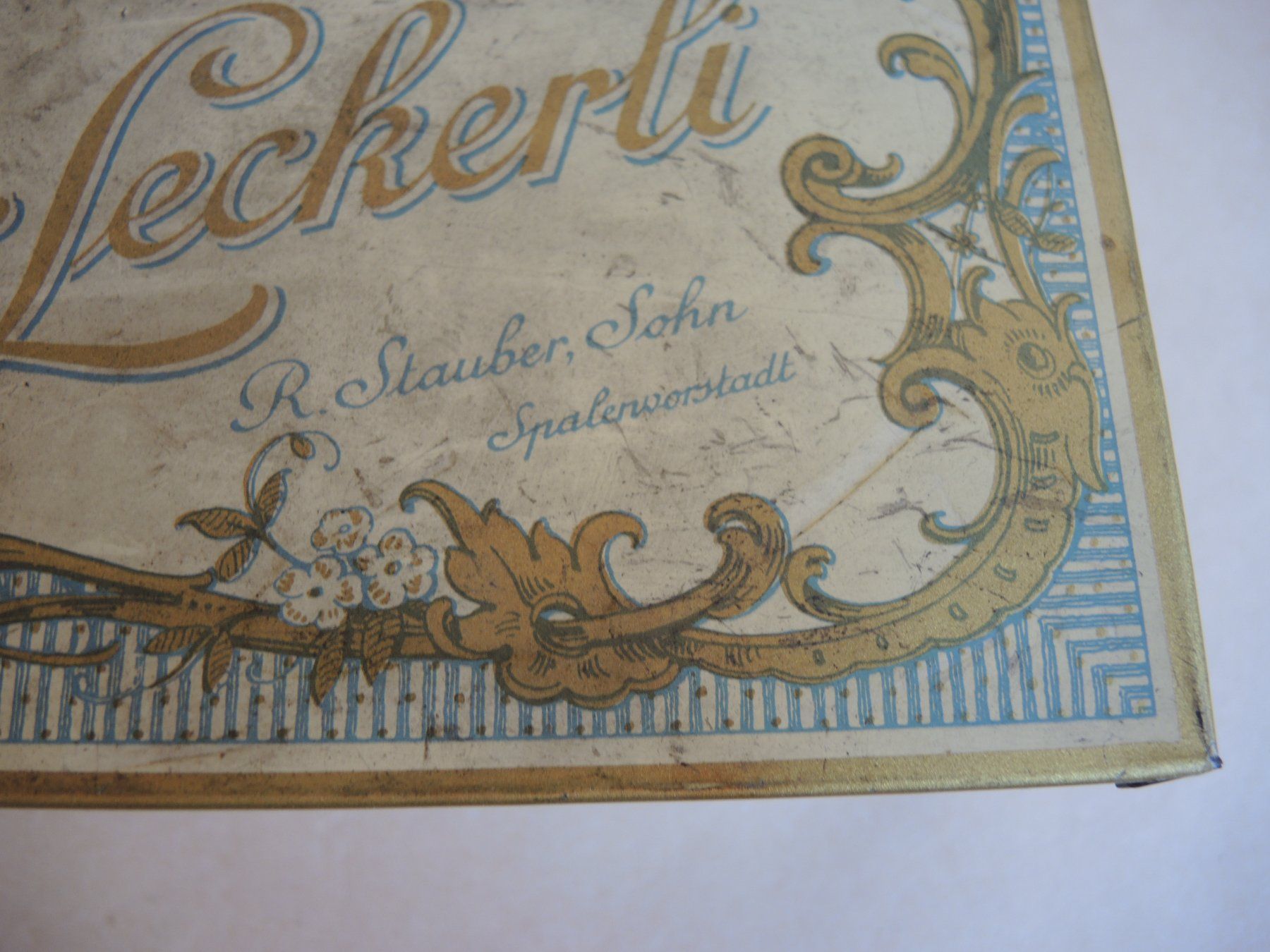 Behälter & Ähnliches: Blechbüchse Blechdose Basler Leckerli Stauber Schlegel Basel – Gebraucht aus Rorschach von maeck8 3