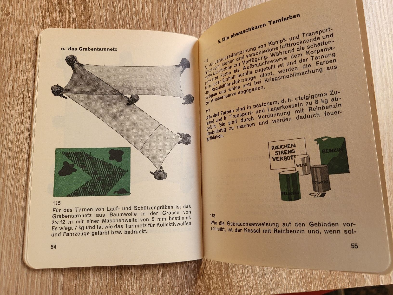 Bücher: Reglement "Das Tarnen" - Schweizer Armee  – Gebraucht aus Massongex von Jalon71 4