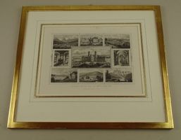 SOUVENIR VON EINSIEDELN, STAHLSTICH UM 1870
