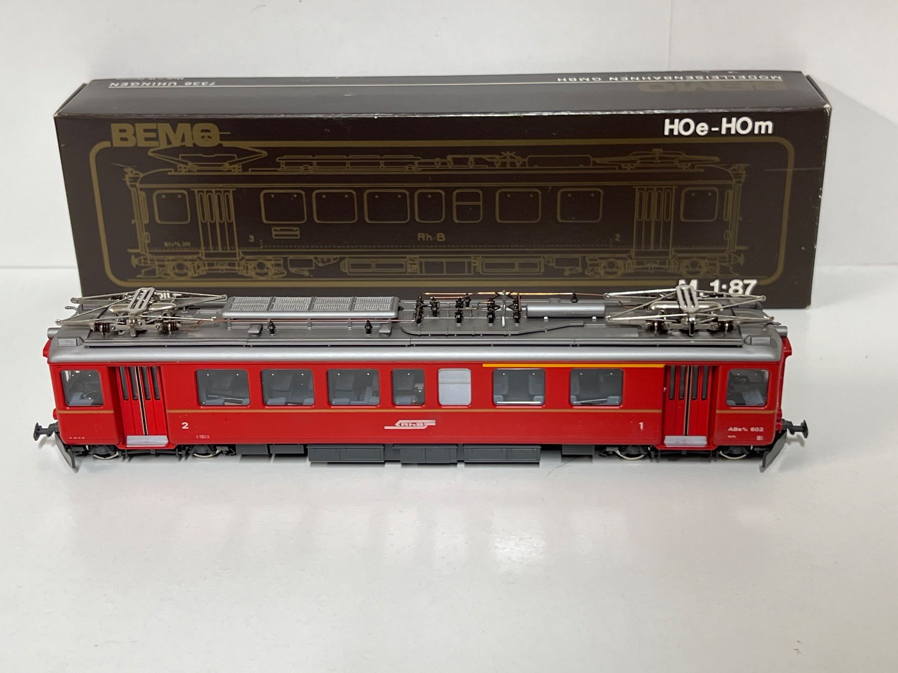 Bemo Modellini di ferrovie: Bemo H0m 1265/2 - RhB ABe 4/4 Nr.502 – Nuovo (secondo la descrizione) da Neuenhof venduto da ludovicco 2