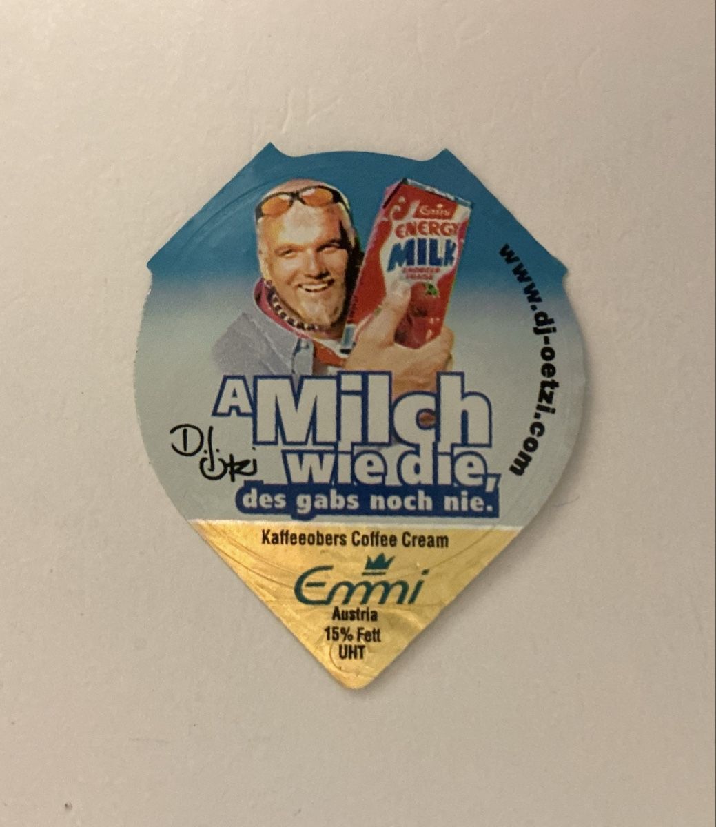 Coperchi dei cremini per caffè: A-44 B - DJ Oetzi, Riegel  – Usato da Allschwil venduto da gewuerznelke