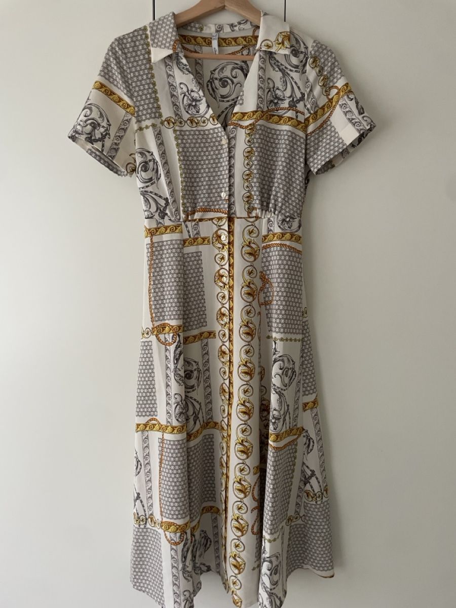 Mango Robes: Dress pattern printed short sleeve – Neuf (Voir description) à Thalwil par Marina2603