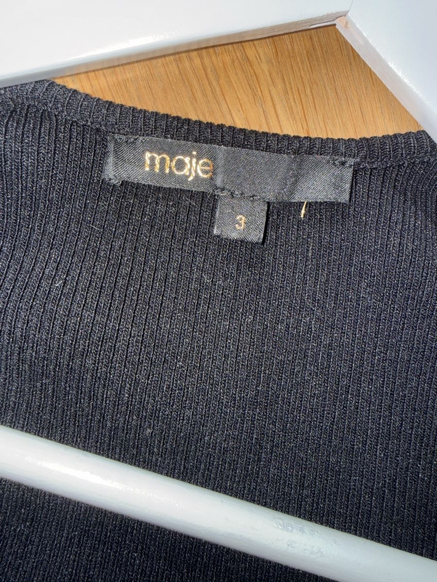 Maje Tops: Maje black ripped Shirt – Gebraucht aus Bottmingen von Itsclaire 4