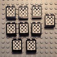 Lego 9x Fenster mit Gitter
