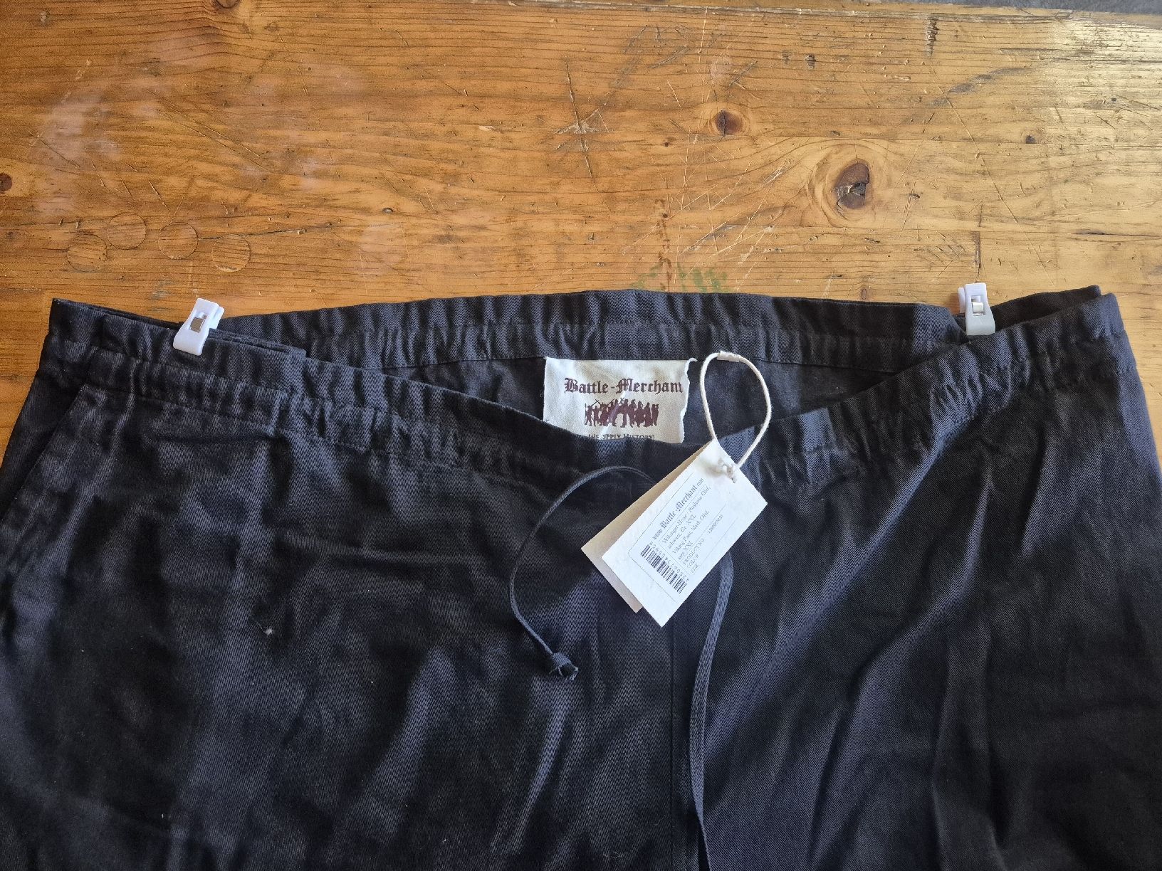 Pantaloni: Wikinger-Hose / Rushose Olaf . schwarz . Gr. XXL – Nuovo e nell'imballaggio originale da goldingen venduto da M.Balmer-13 8