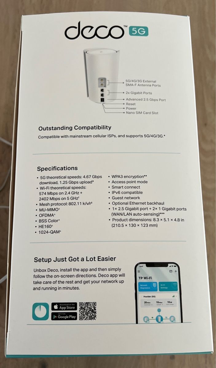 TP-Link Modem & Router: TP-Link Deco X50-5G AX3000 Wlan Router NEU – Nuovo e nell'imballaggio originale da Wuppenau venduto da Alfreg 4