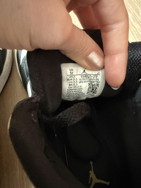Jordan Chaussures hommes: Nike Air Jordan 1 Mid Gr. 37.5 Schwarz Gelb Schuhe Sneakers – Neuf (Voir description) à Gockhausen par nad_fv2p 3