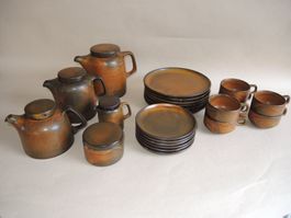 Keramik Service 6-teilig 70er Jahre Tee Kaffee Set
