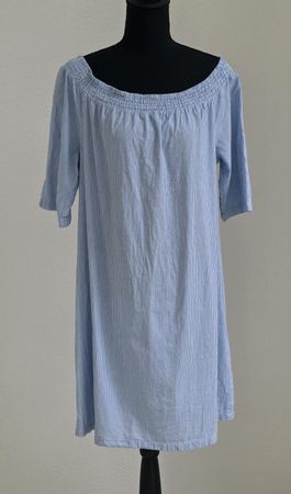 Tunika/Kleid  gestreift blau Grösse XL Baumwolle