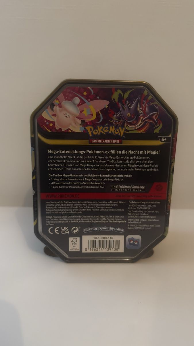 Pokémon Cartes à collectionner: Mega Gengar-ex Tin - DE – Neuf avec emballage d'origine à Glattpark(Opfikon) par rom_rhy8 1