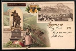 Litho Altdorf, Kakao Suchard, Bäuerin a