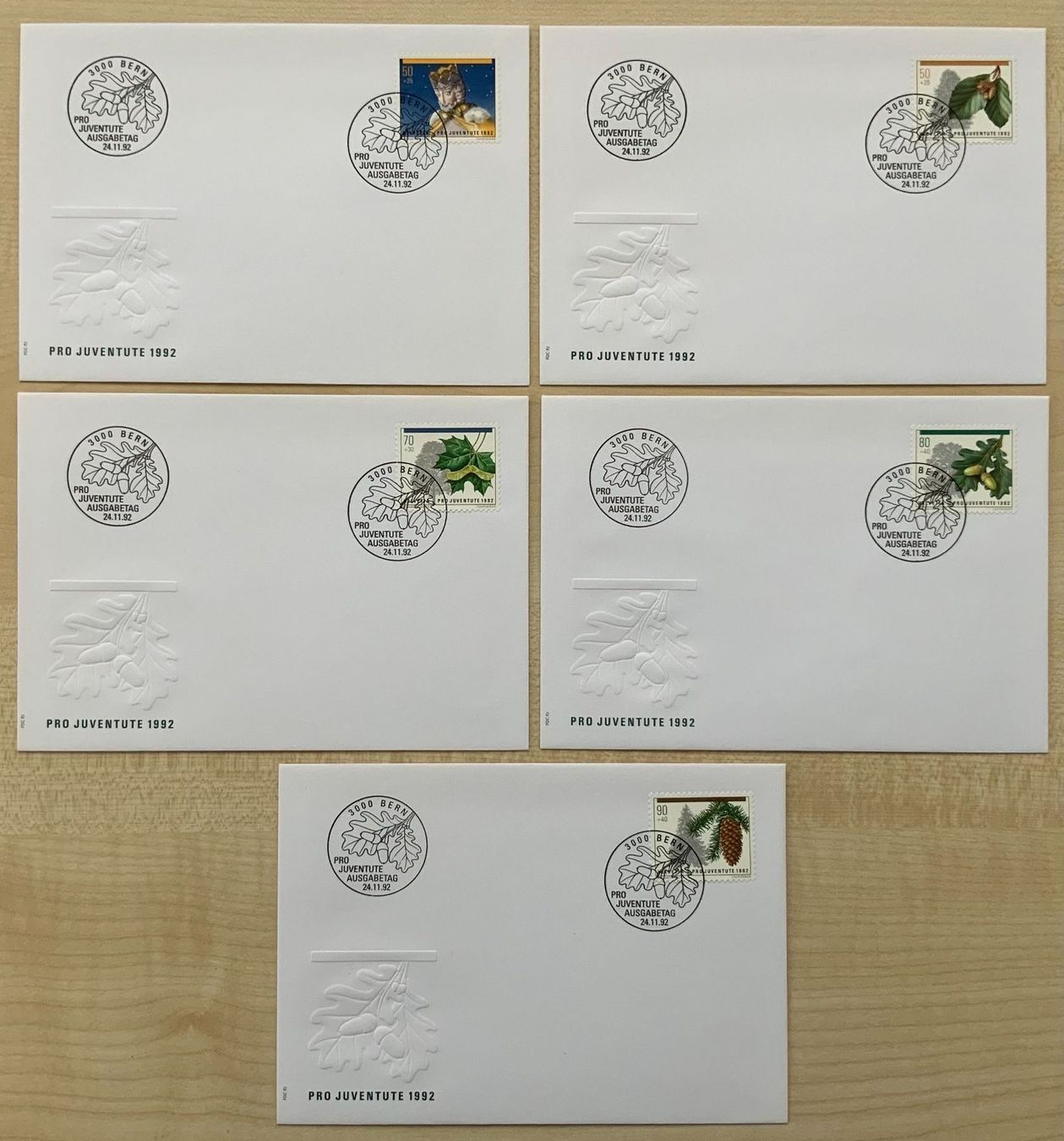 Tutti i francobolli: Pro Juventute 1992, ET Brief Serie – Usato da Endingen venduto da haifu